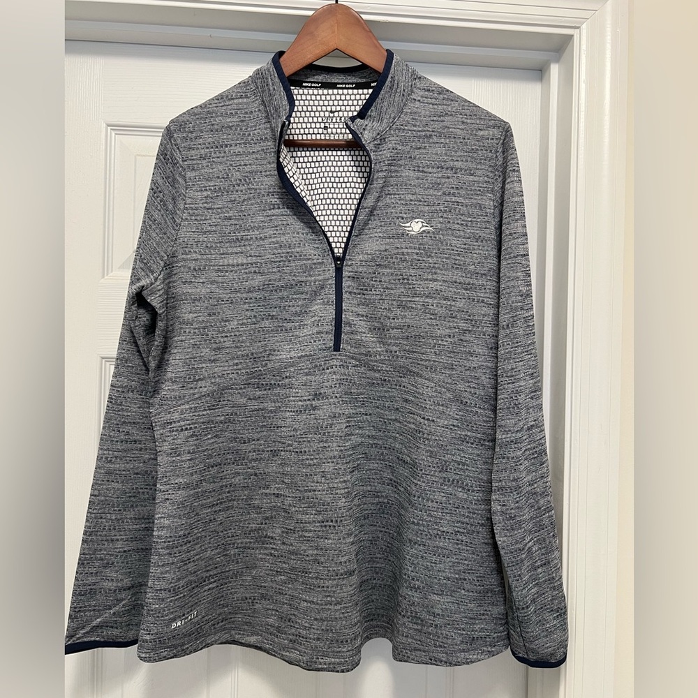 Nike Golf half-zip pullover, XL in heather navy with Disney Cruise Line logo